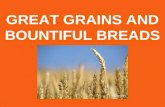 GREAT GRAINS AND BOUNTIFUL BREADS. The Grain Kernel Bran – a grain kernels tough outer coat Endosperm – the largest part of a grain kernel. It contains.