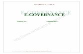 Seminar Report On E Governance
