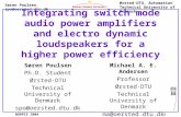 Søren Poulsen, spo@oersted.dtu.dk Ørsted·DTU, Automation Technical University of Denmark NORPIE 20041 Integrating switch mode audio power amplifiers and.