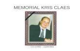 MEMORIAL KRIS CLAES. PALMARES 2012 of the 8th Memorial Organized by the BELGISCHE POSTUURKANARIE CLUB Province ANTWERPEN.