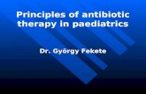 Principles of antibiotic therapy in paediatrics Dr. György Fekete.
