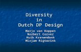 Diversity in Dutch DP Design Marjo van Koppen Norbert Corver Huib Kranendonk Mirjam Rigterink.