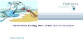 Renewable Energy from Water and Subsurface Hans Gehrels.