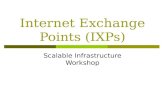 Internet Exchange Points (IXPs) Scalable Infrastructure Workshop.