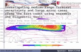 Investigating medium-range forecast uncertainty and large error cases along the East coast using ensemble and diagnostic tools  Minghua Zheng, Brian Colle,