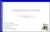 Computer Science in Freiberg Konrad Froitzheim, TU Freiberg, Germany frz@tu-freiberg.de CS @ TUBAF Institut für Informatik Curriculae Research Highlights.