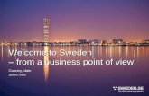 Welcome to Sweden – from a business point of view Speaker: Name Country, date.