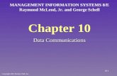 Chapter 10 Data Communications MANAGEMENT INFORMATION SYSTEMS 8/E Raymond McLeod, Jr. and George Schell Copyright 2001 Prentice-Hall, Inc. 10-1.