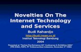 Novelties On The Internet Technology and Services Budi Rahardjo   Institut Teknologi Bandung .