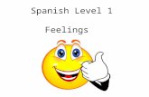 Spanish Level 1 Feelings Vocabulary 2. Feelings Initially teacher can ask the question and start with 3 (e.g.) possible responses. This can progress.