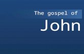 The gospel of John. The gospel of John Open your mind Expect to be challenged Accept some mystery Purpose of this class equivalent with the book.