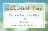 Natural Bentonite Clay For Organic Personal Products.