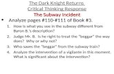 The Subway Incident The Dark Knight Returns Critical Thinking Response The Subway Incident Analyze pages #110-#111 of Book #3.Analyze pages #110-#111 of.
