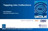 A centre of expertise in digital information management   UKOLN is supported by: Tapping into Collections Ann Chapman Collection.