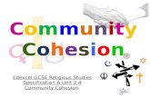 Edexcel GCSE Religious Studies Specification A Unit 2.4 Community Cohesion.