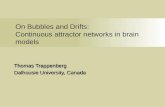 On Bubbles and Drifts: Continuous attractor networks in brain models Thomas Trappenberg Dalhousie University, Canada.