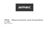 PRIA – Measurement and Evaluation in PR April 14 2014.