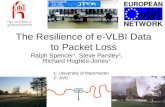 The Resilience of e-VLBI Data to Packet Loss Ralph Spencer 1, Steve Parsley 2, Richard Hughes-Jones 1 1: University of Manchester 2: JIVE X.
