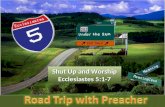 Shut Up and Worship Ecclesiastes 5:1-7. What do you expect when you come to church?