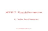 MBF1223 | Financial Management Prepared by Dr Khairul Anuar L4 - Working Capital Management .