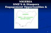 NIGERIA SME’S & Diaspora Engagement Opportunities & Challenges NIGERIA SME’s – the economic growth engine 1.