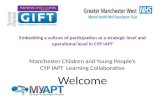 Embedding a culture of participation at a strategic level and operational level in CYP IAPT Manchester Children and Young People’s CYP IAPT Learning Collaborative.