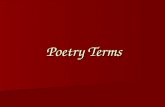 Poetry Terms. Alliteration: The repetition of sounds in a group of words as in “Peter Piper Picked a Peck of Pickled Peppers.”