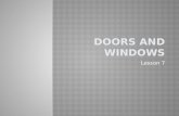 Lesson 7. Major factors which affect pricing of doors  Frames  Doors  Hardware.