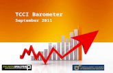 TCCI Barometer September 2011. “Establishing a reliable tool for monitoring the financial, business and social activity in the Prefecture of Thessaloniki”