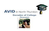 AVID in North Thurston Decades of College Dreams.