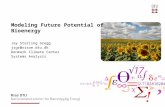 Modeling Future Potential of Bioenergy Jay Sterling Gregg jsgr@risoe.dtu.dk Denmark Climate Center Systems Analysis.