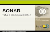 Sonar l TELE e-coaching application l de Overdracht bv © 2007 SONAR TELE e-coaching application.