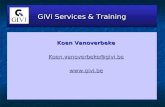 GiVi Services & Training Koen Vanoverbeke Koen.vanoverbeke@givi.be .