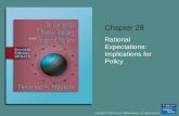 Chapter 28 Rational Expectations: Implications for Policy.