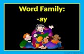 Word Family: -ay Copyright © 2012 Kelly Mott. Let’s practice the word family: -ay Copyright © 2012 Kelly Mott.