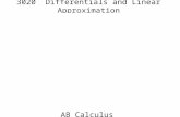 3020 Differentials and Linear Approximation AB Calculus.