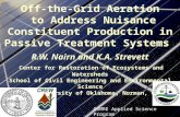 Off-the-Grid Aeration to Address Nuisance Constituent Production in Passive Treatment Systems R.W. Nairn and K.A. Strevett Center for Restoration of Ecosystems.