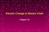 Electric Charge & Electric Field Chapter 16. According to atomic theory, electric forces between atoms and molecules hold them together to form the liquids.