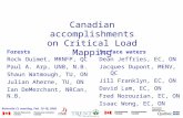 Riverside CL meeting, Feb. 15-18, 2005 Canadian accomplishments on Critical Load Mapping Forests Rock Ouimet, MRNFP, QC Paul A. Arp, UNB, N.B. Shaun Watmough,