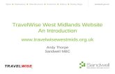 TravelWise West Midlands Website An Introduction  Andy Thorpe Sandwell MBC.