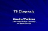 TB Diagnosis Caroline Wightman TB Clinical Nurse Specialist The Hillingdon Hospital.