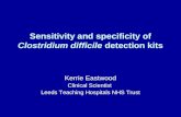 Sensitivity and specificity of Clostridium difficile detection kits Kerrie Eastwood Clinical Scientist Leeds Teaching Hospitals NHS Trust.
