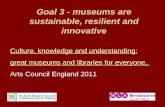 Goal 3 - museums are sustainable, resilient and innovative Culture, knowledge and understanding: great museums and libraries for everyonegreat museums.