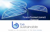 Transformational Change founded on the principles of the blue economy.