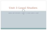 AREA OF STUDY 1 (DP 7) AND AOS 2 (DP 1) Unit 3 Legal Studies.
