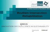 Bruthen Intersection Rehabilitation AustStab Awards of Excellence 2014 QRCG INNOVATION OR EXCELLENCE IN SUSTAINABILITY Sponsored by.