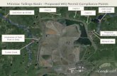 Minntac Tailings Basin - Proposed WQ Permit Compliance Points Dark River @ CR 668 GW014 Headwater of Dark River or Seep GW013 GW012 Little Sandy Lake Inlet.