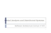 Global Analysis and Distributed Systems Software Architecture Lecture # 5-6.