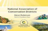 National Association of Conservation Districts Steve Robinson NACD President Elect.