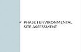 PHASE I ENVIRONMENTAL SITE ASSESSMENT. Site History – Required Information.